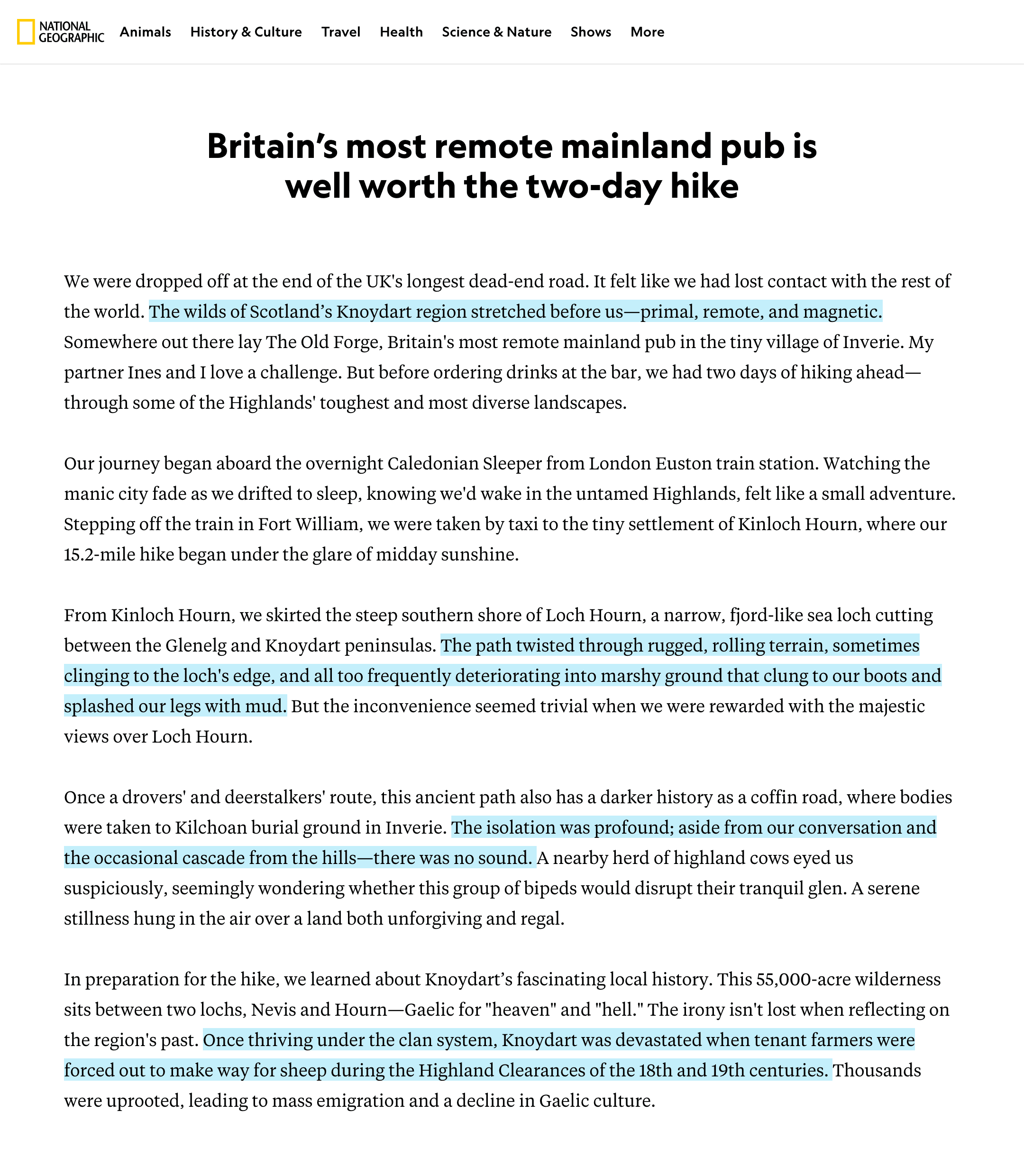 Obtain Key Knowledge Points from Web Page